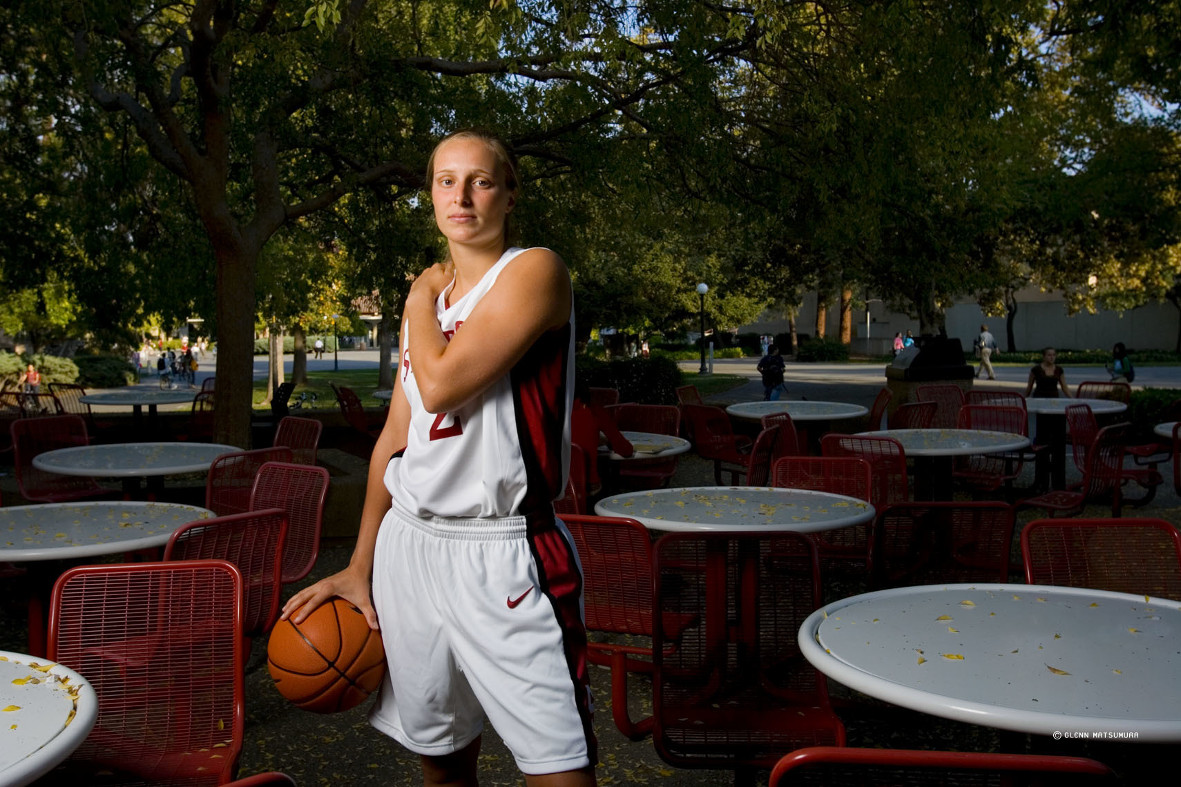 Krista Rappahahn, Stanford basketball outside Tressider